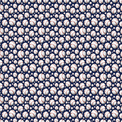 Blue Baseballs Pattern Acrylic Sheets - CMB Pattern Acrylic