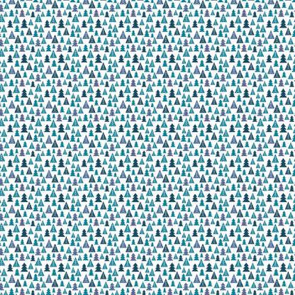 Blue Geometric Trees Pattern Acrylic Sheets - CMB Pattern Acrylic