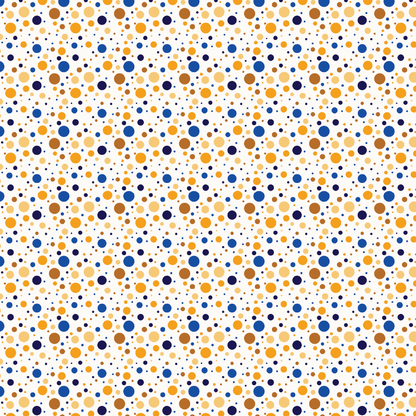 Blue & Gold Spots Pattern Acrylic Sheets - CMB Pattern Acrylic