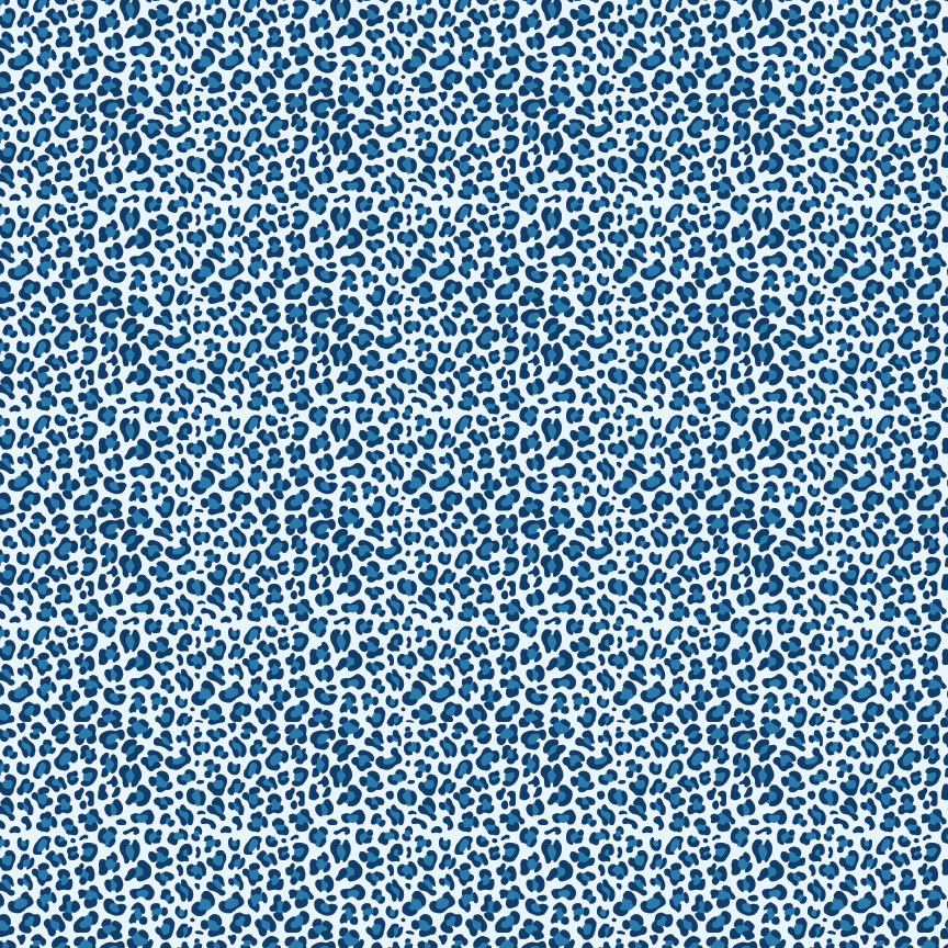 Blue Leopard 2 Pattern Acrylic Sheet - CMB Pattern Acrylic