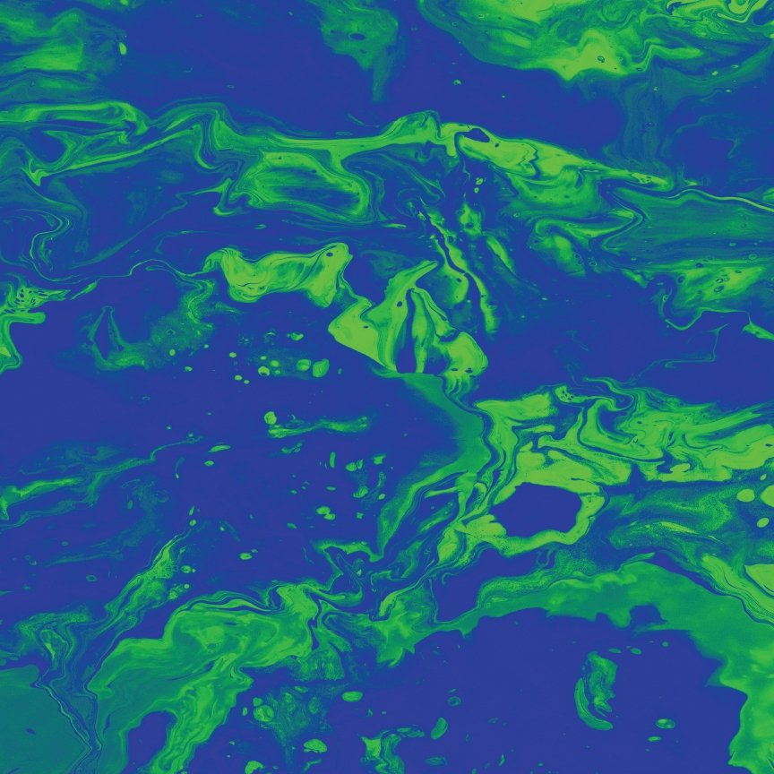 Blue & Lime Marble Pattern Acrylic Sheets - CMB Pattern Acrylic