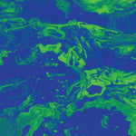 Blue & Lime Marble Pattern Acrylic Sheets - CMB Pattern Acrylic