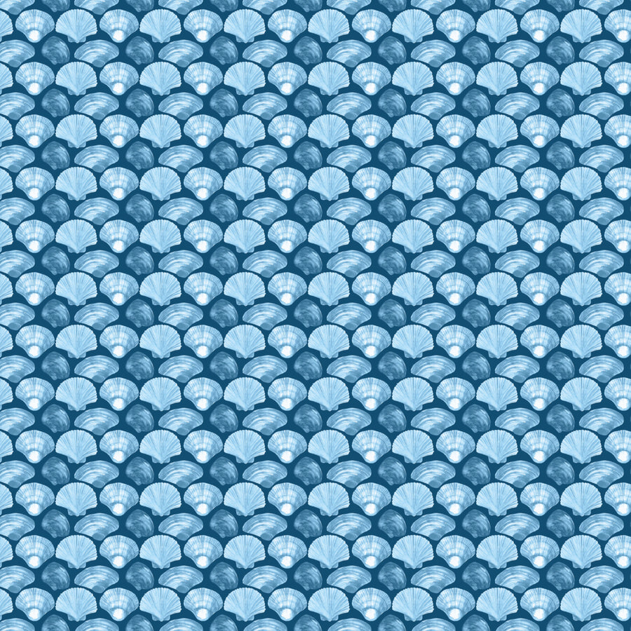 Blue Shells Pattern Acrylic Sheets - CMB Pattern Acrylic