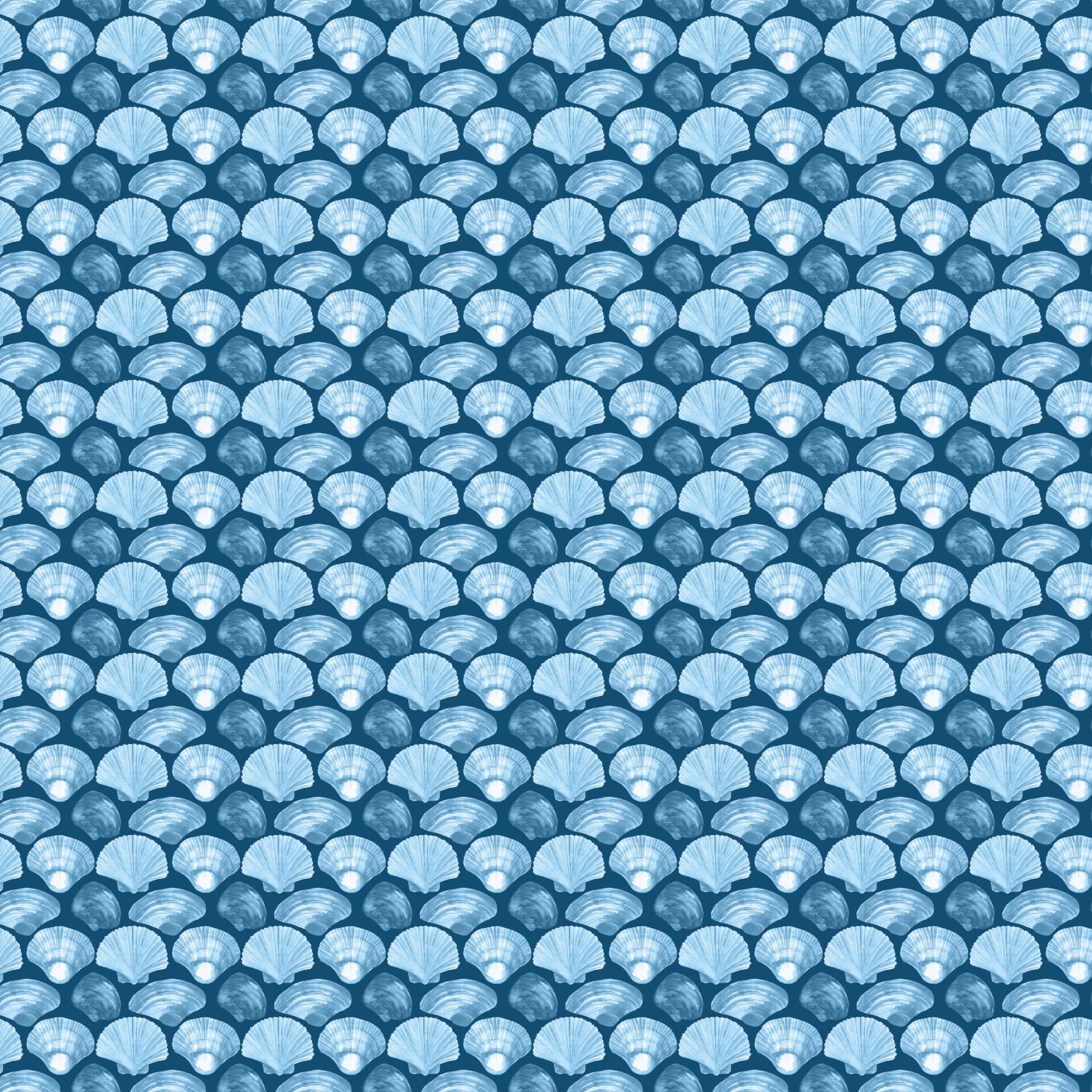Blue Shells Pattern Acrylic Sheets - CMB Pattern Acrylic