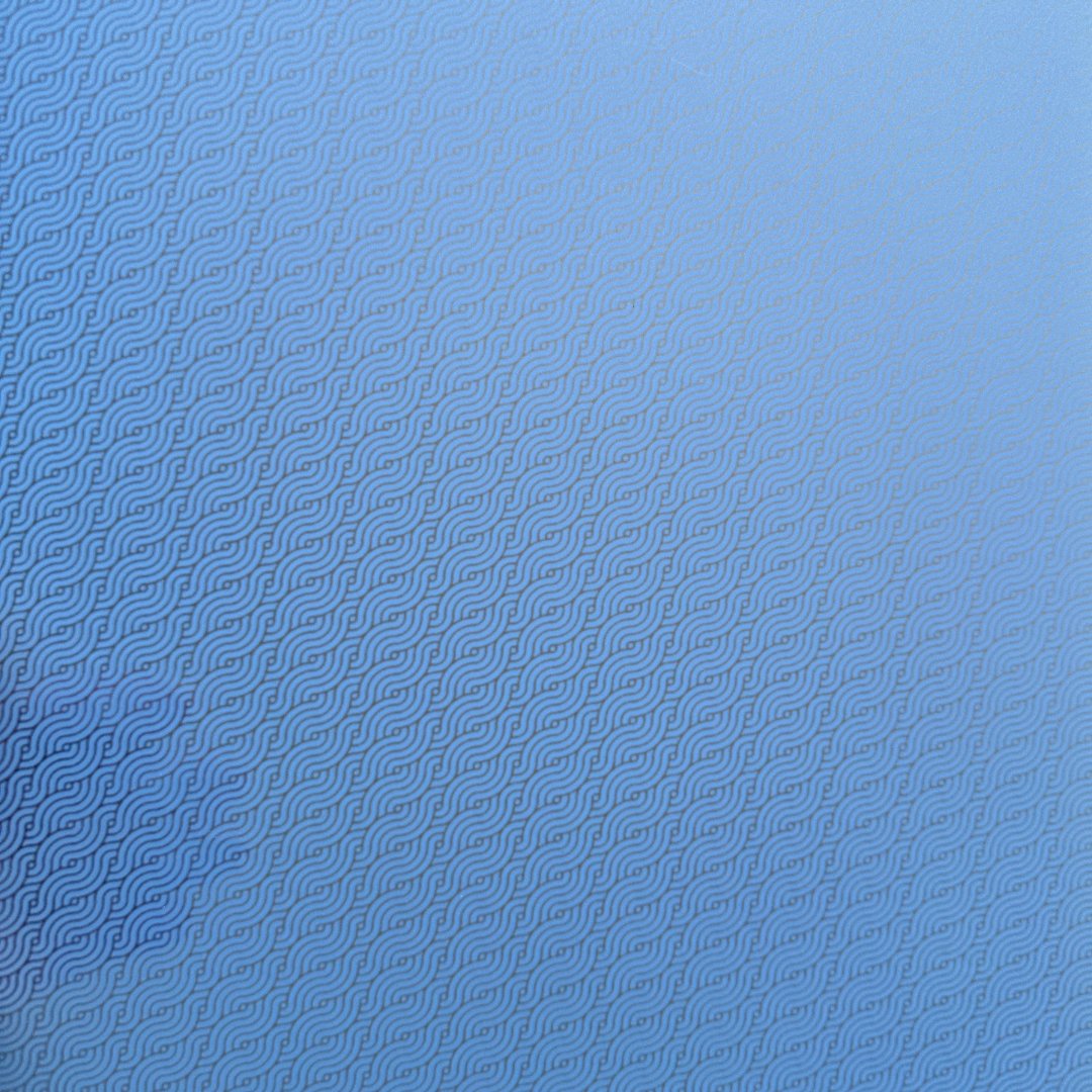 Blue Waves on Frosted Paradise Blue Pattern Acrylic Sheet CMB PRESTIGE PATTERNS - Acrylic Sheets