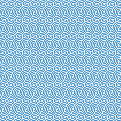 Blue Waves Pattern Acrylic Sheets - CMB Pattern Acrylic