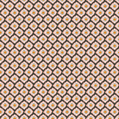 Boho Cross Diamonds Pattern Acrylic Sheets - CMB Pattern Acrylic