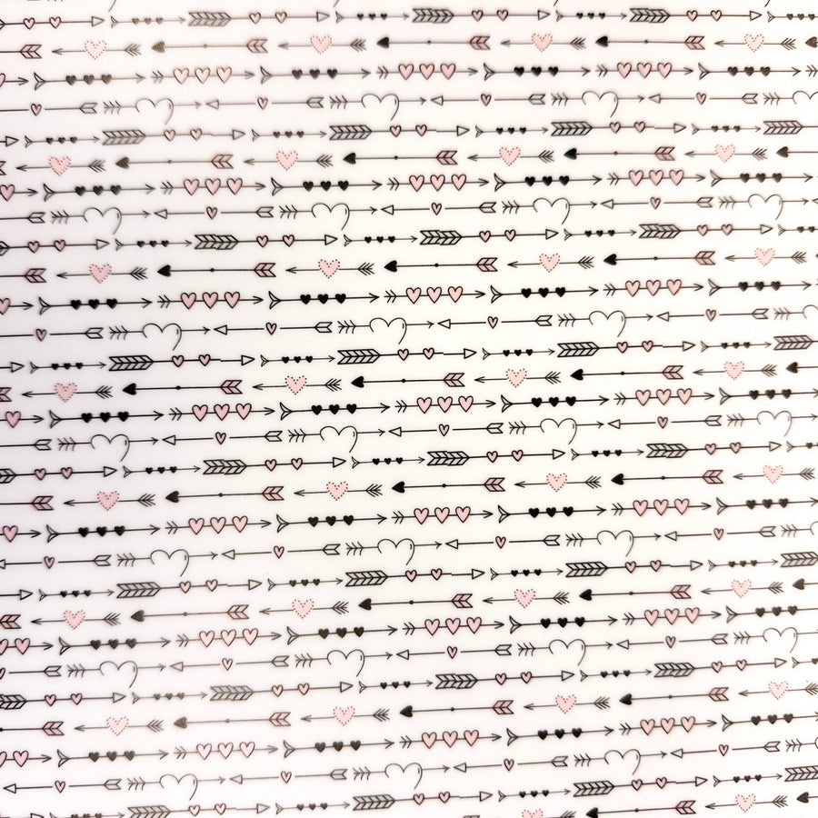 Boho Valentine Stripes Pattern Acrylic Sheet - CMB Pattern Acrylic