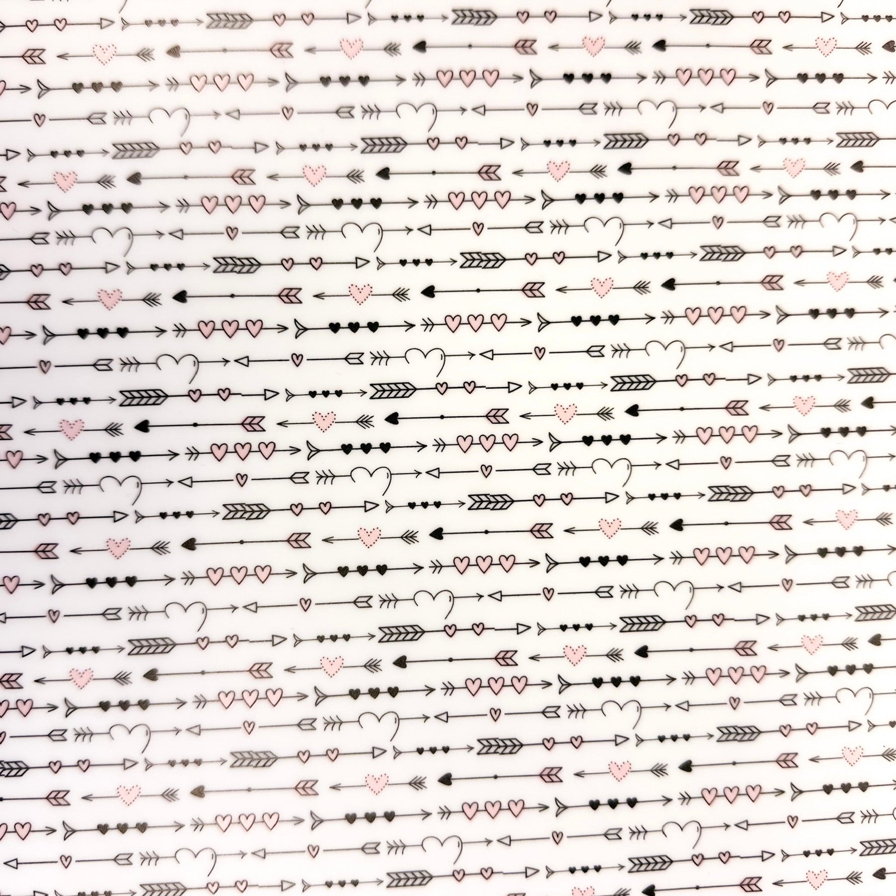 Boho Valentine Stripes Pattern Acrylic Sheet - CMB Pattern Acrylic