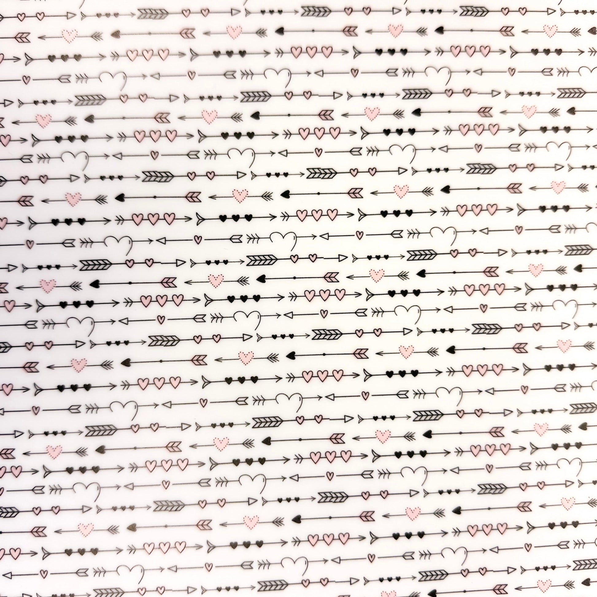 Boho Valentine Stripes Pattern Acrylic Sheet - CMB Pattern Acrylic