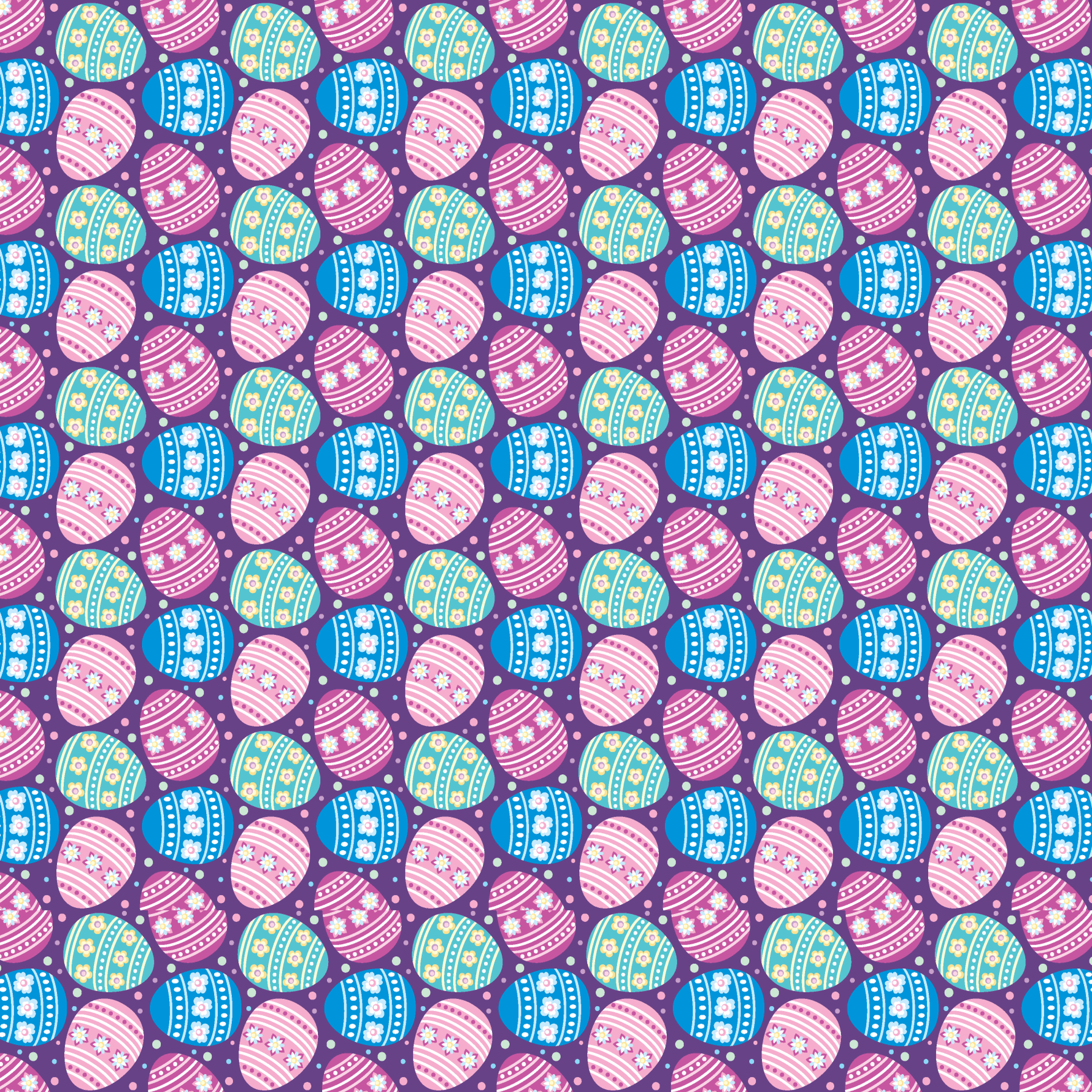 Bold Pastel Easter Egg Pattern Acrylic Sheets - CMB Pattern Acrylic