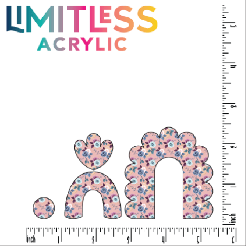 Book Lover Floral Pattern Acrylic Sheet - CMB Pattern Acrylic