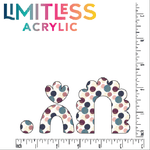 Book Lover Polka Dots Pattern Acrylic Sheet - CMB Pattern Acrylic