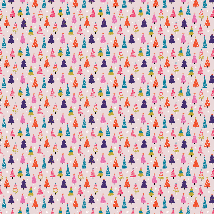 Bright Christmas Trees Pattern Acrylic Sheet - CMB Pattern Acrylic