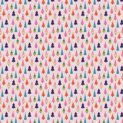 Bright Christmas Trees Pattern Acrylic Sheet - CMB Pattern Acrylic