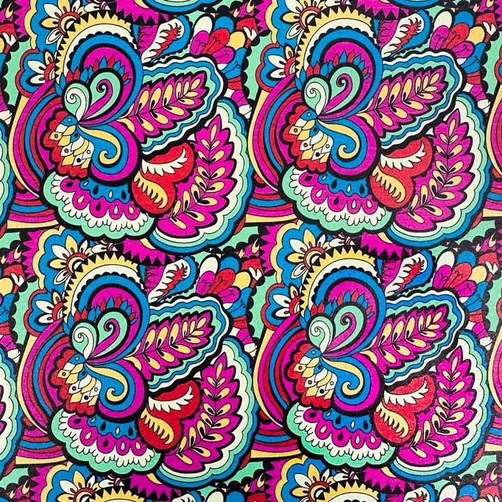 Bright Floral Paisley Pattern Acrylic Sheet - CMB Pattern Acrylic