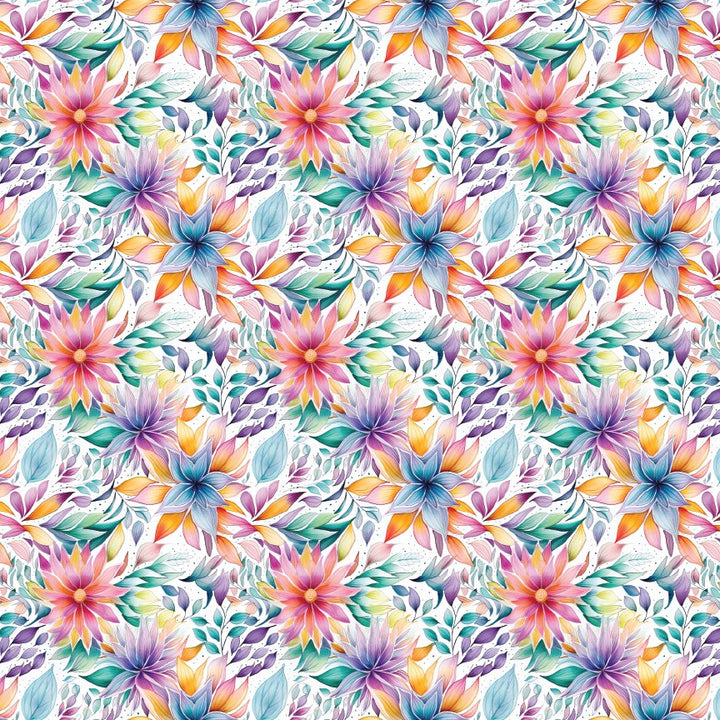 Bright Pastel Summer Floral Pattern Acrylic Sheets - CMB Pattern Acrylic