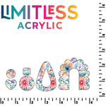 Bright Pastel Summer Floral Pattern Acrylic Sheets - CMB Pattern Acrylic