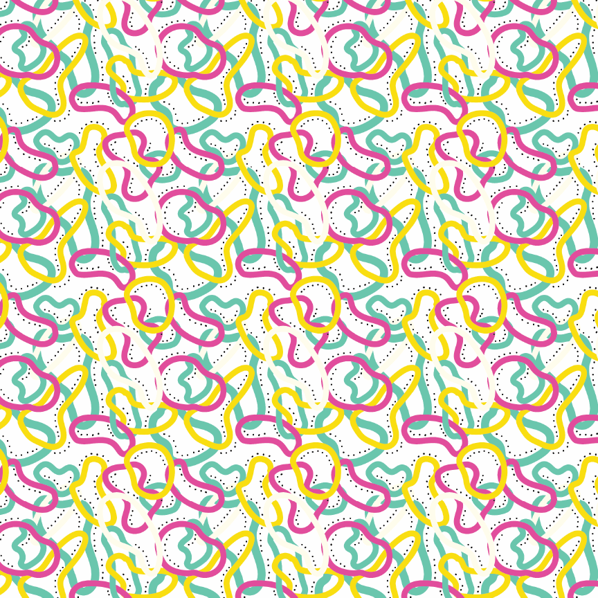 Swirls Rave Pattern P0199 | Bright Retro Swirly Swirls Pattern Acrylic Sheet – Custom Made ...