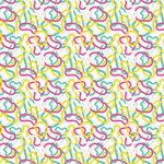 Bright Retro Swirly Swirls Pattern Acrylic Sheet - CMB Pattern Acrylic