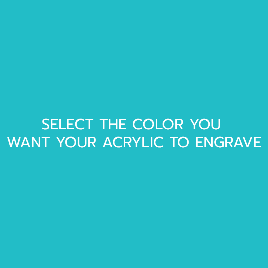Bright Teal Two Tone Acrylic Sheets | SELECT YOUR ENGRAVE COLOR - CMB Two Tone