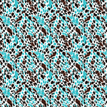 Brown & Teal Cowhide Pattern Acrylic Sheets - CMB Pattern Acrylic