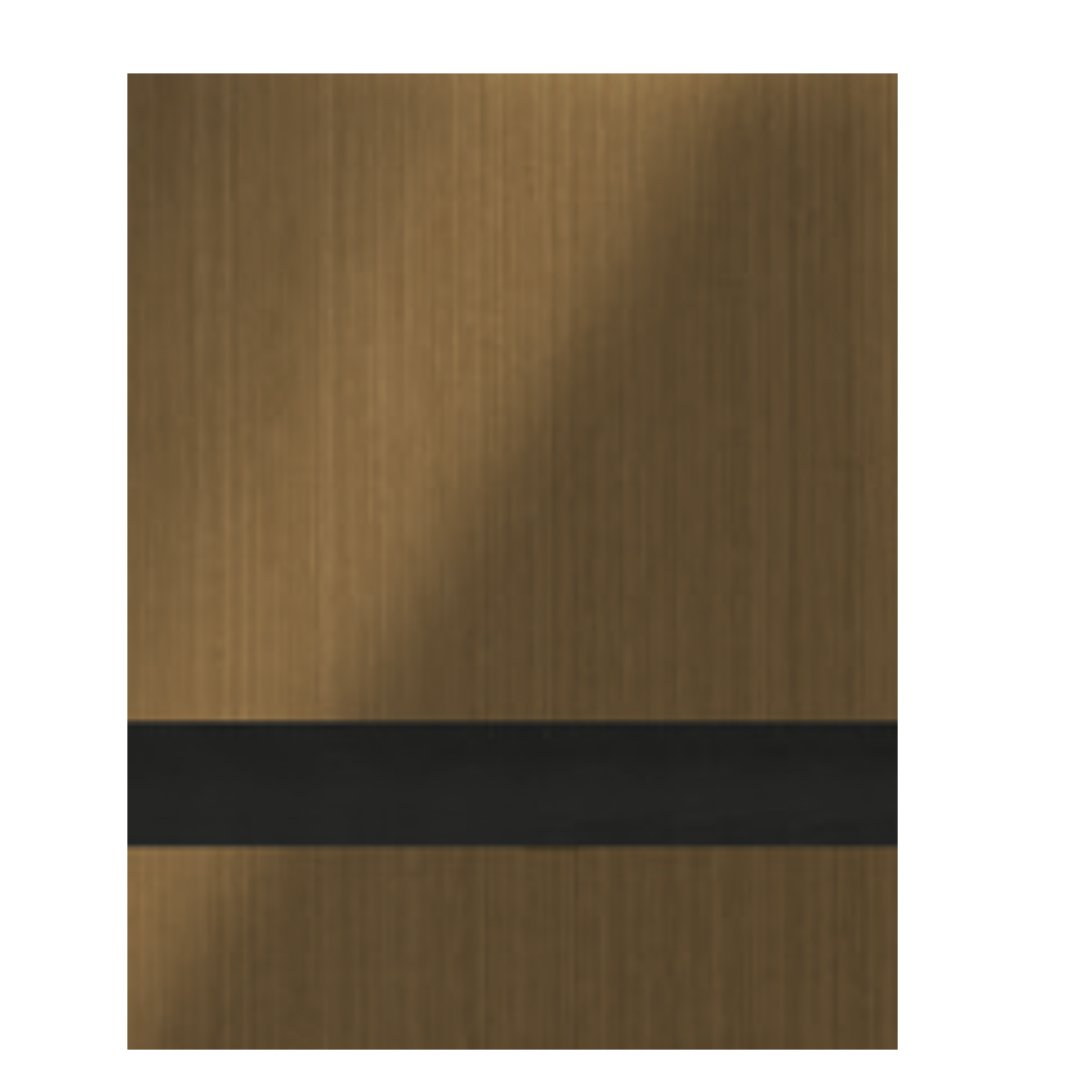 Brushed Medium Bronze Engraves Black Laser Indoor Two Tone Acrylic | Two Tone Acrylic Sheet | CMB Acrylic