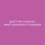 Bubblegum Pink Two Tone Acrylic SELECT YOUR ENGRAVE COLOR - CMB Two Tone