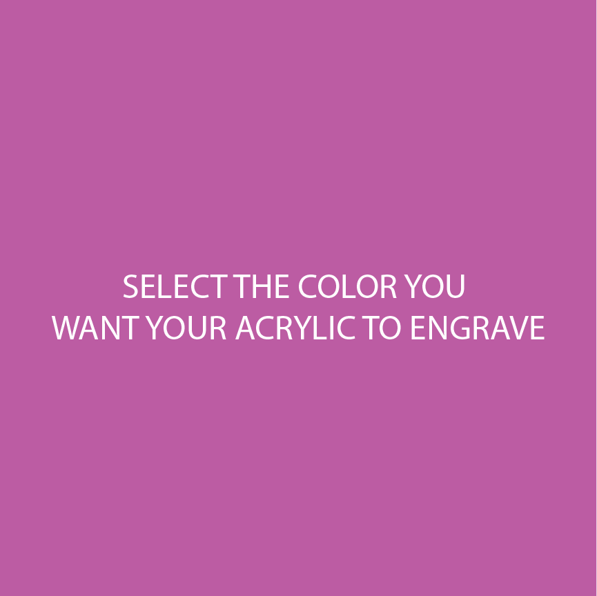 Bubblegum Pink Two Tone Acrylic SELECT YOUR ENGRAVE COLOR - CMB Two Tone