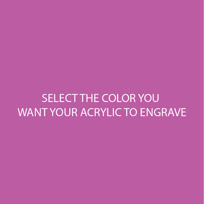 Bubblegum Pink Two Tone Acrylic SELECT YOUR ENGRAVE COLOR - CMB Two Tone