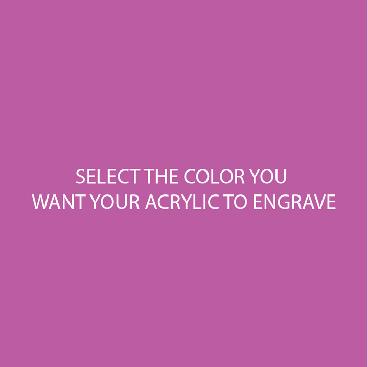 Bubblegum Pink Two Tone Acrylic SELECT YOUR ENGRAVE COLOR - CMB Two Tone
