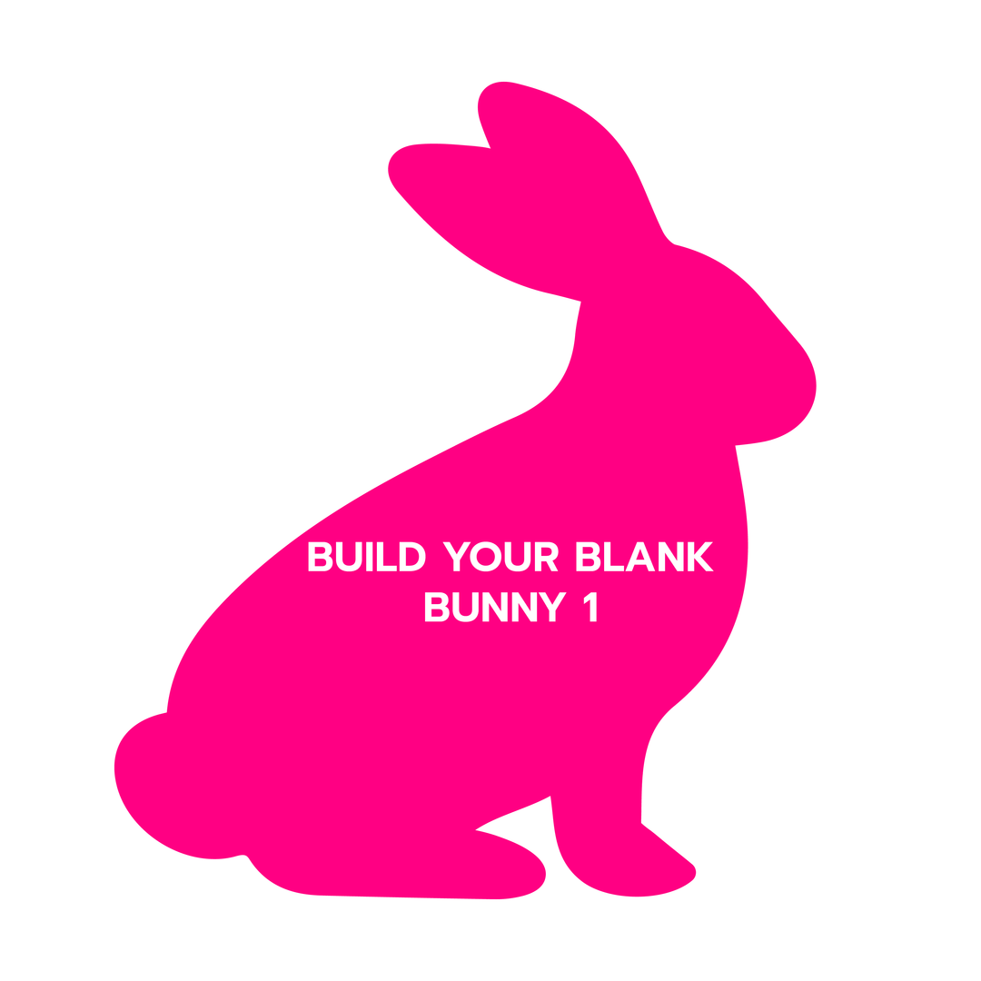 Bunny Acrylic Blanks - Blank Builder Shapes