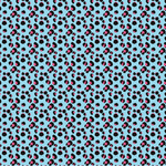 Carolina Blue & Hot Pink Leopard Pattern Acrylic Sheet - CMB Pattern Acrylic