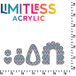 Chevron Doodles Pattern Acrylic Sheets - CMB Pattern Acrylic