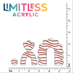 Christmas Cake Pattern Acrylic Sheet - CMB Pattern Acrylic