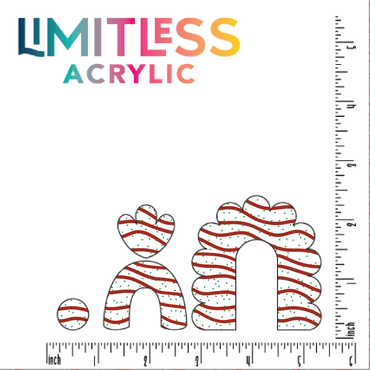 Christmas Cake Pattern Acrylic Sheet - CMB Pattern Acrylic
