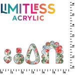 Christmas Floral Pattern Acrylic Sheets - CMB Pattern Acrylic