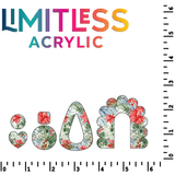 Christmas Floral Pattern Acrylic Sheets - CMB Pattern Acrylic