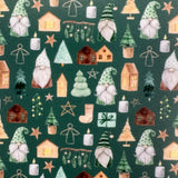 Christmas Gnomies in Green Pattern Acrylic Sheet - CMB Pattern Acrylic