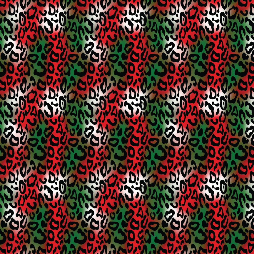Christmas Leopard Pattern Acrylic Sheets - CMB Pattern Acrylic
