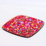 Christmas Party Chunky Flake Glitter Cast Acrylic | Glitter Acrylic Sheet | CMB Acrylic