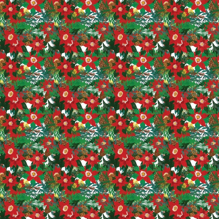 Christmas Poinsettia Floral Pattern Acrylic Sheets - CMB Pattern Acrylic