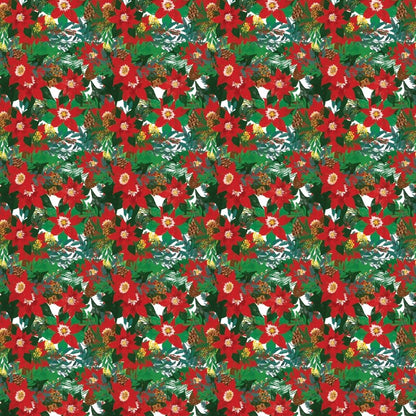 Christmas Poinsettia Floral Pattern Acrylic Sheets - CMB Pattern Acrylic