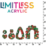 Christmas Poinsettia Floral Pattern Acrylic Sheets - CMB Pattern Acrylic