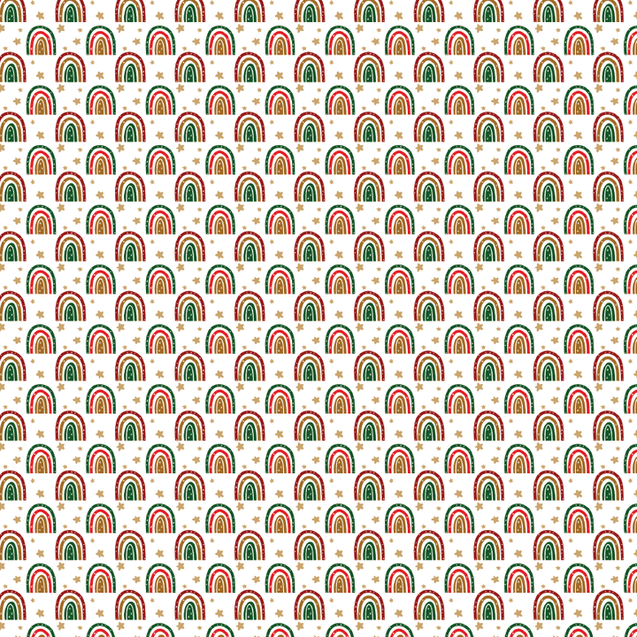 Christmas Rainbows Pattern Acrylic Sheets - CMB Pattern Acrylic