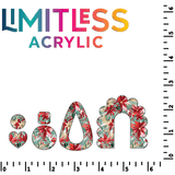 Christmas Watercolor Floral Pattern Acrylic Sheets - CMB Pattern Acrylic