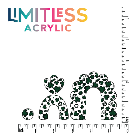 Clover Leopard Pattern Acrylic Sheets - CMB Pattern Acrylic