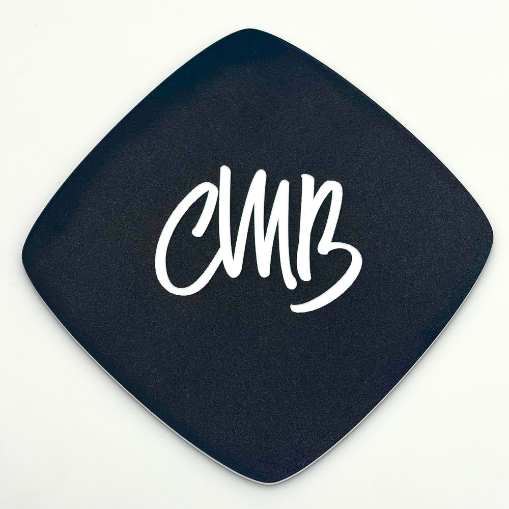 CMB Two Tone Printed Acrylic Black Engraves White - CMB Pattern Acrylic
