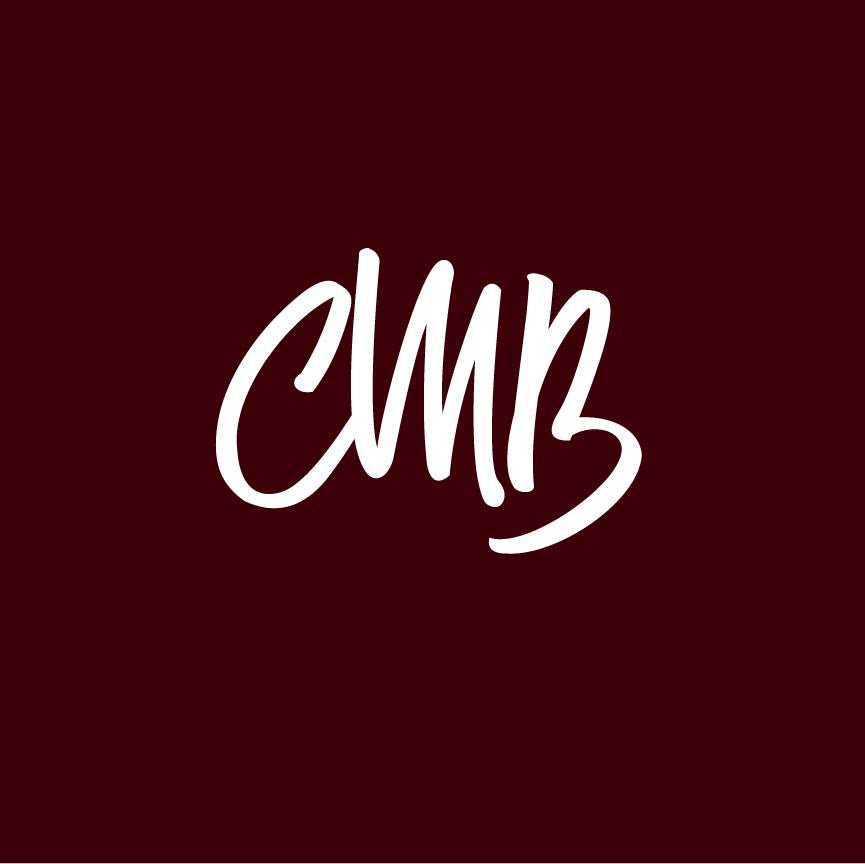 CMB Two Tone Printed Acrylic Maroon Engraves White - CMB Two Tone
