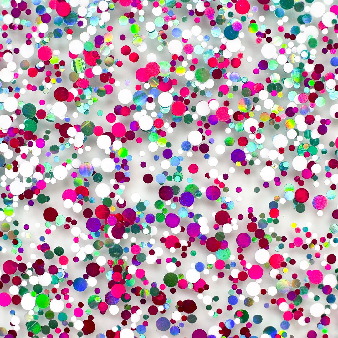 Confetti Dot Glitter Acrylic Sheets | Sample Sizes | SELECT YOUR COLOR - Acrylic Sheets